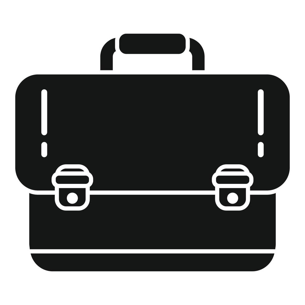 vecteur simple d'icône de sac porte-documents. cas de travail