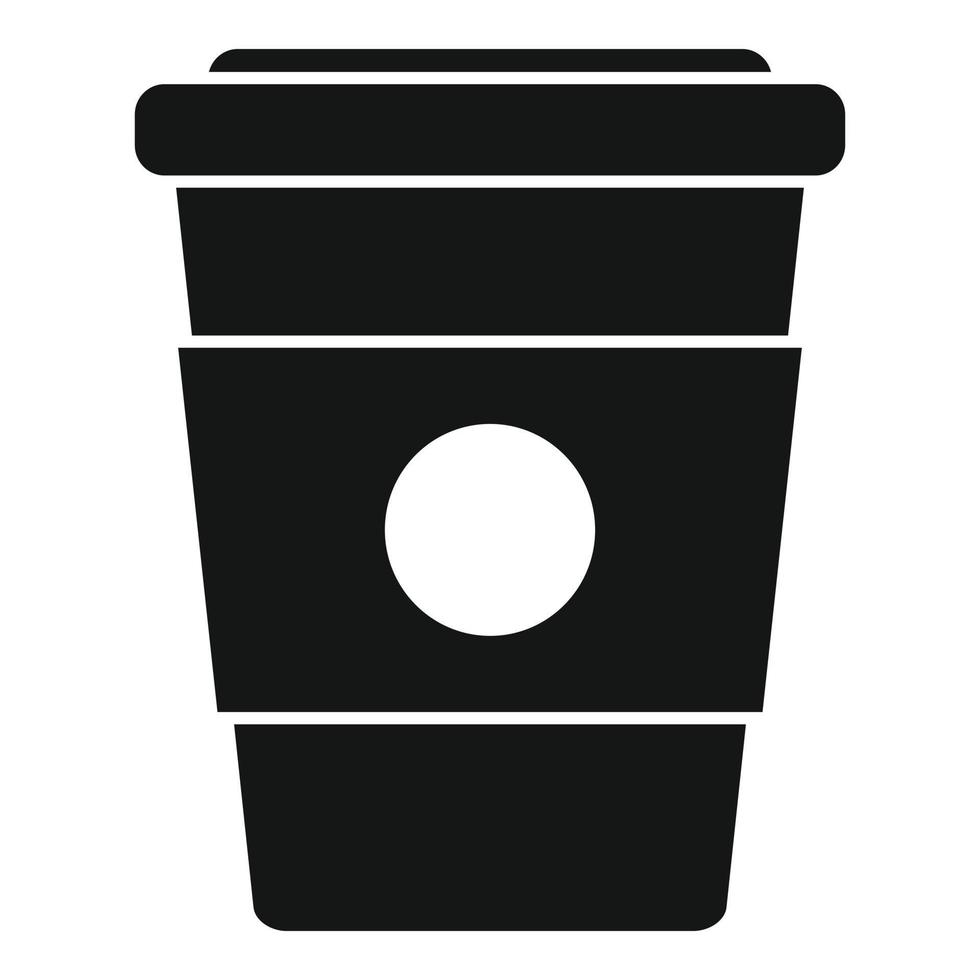 pour aller vecteur simple d'icône de tasse de café. service de bureau