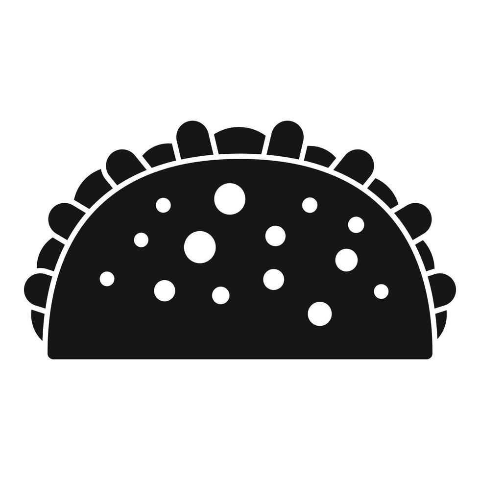 vecteur simple d'icône de nourriture taco. nourriture mexicaine