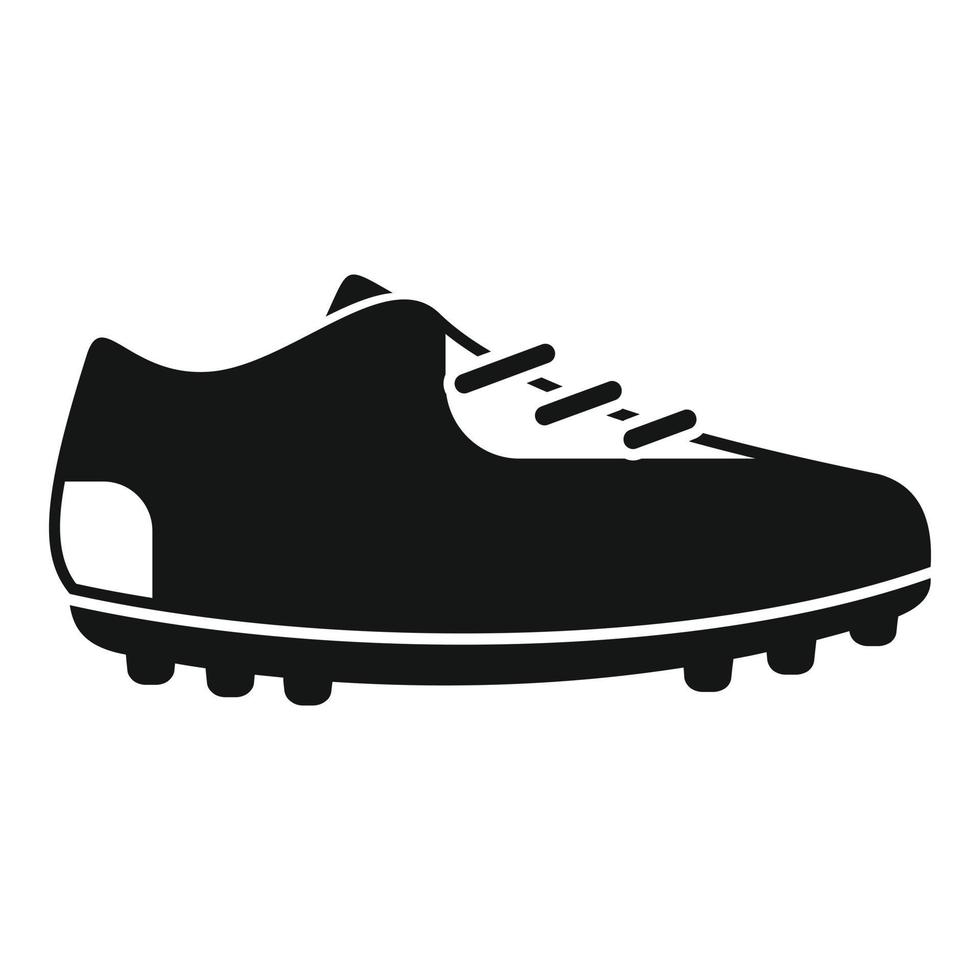 vecteur simple d'icône de paire de démarrage. chaussure de football