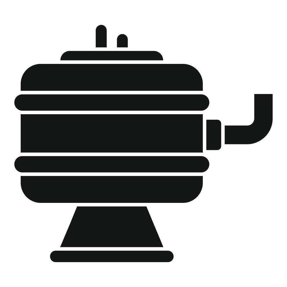 vecteur simple d'icône de réservoir de piscine. nettoyage à l'eau