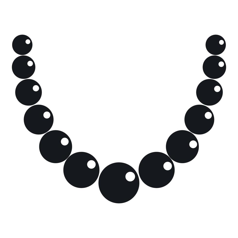 icône perle, style simple vecteur