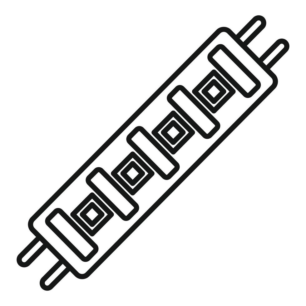 vecteur de contour d'icône de bande de lumière d'effet. led à diodes