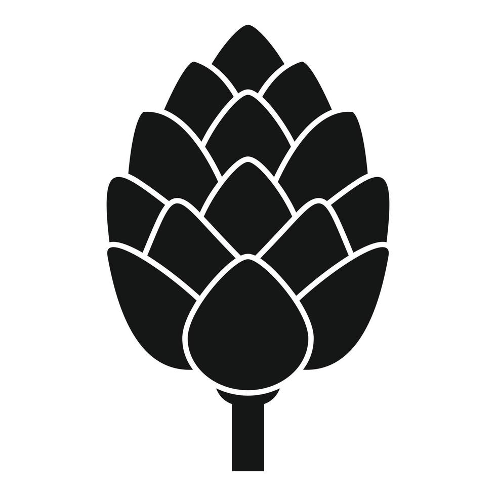 vecteur simple d'icône d'artichaut italien. plante alimentaire
