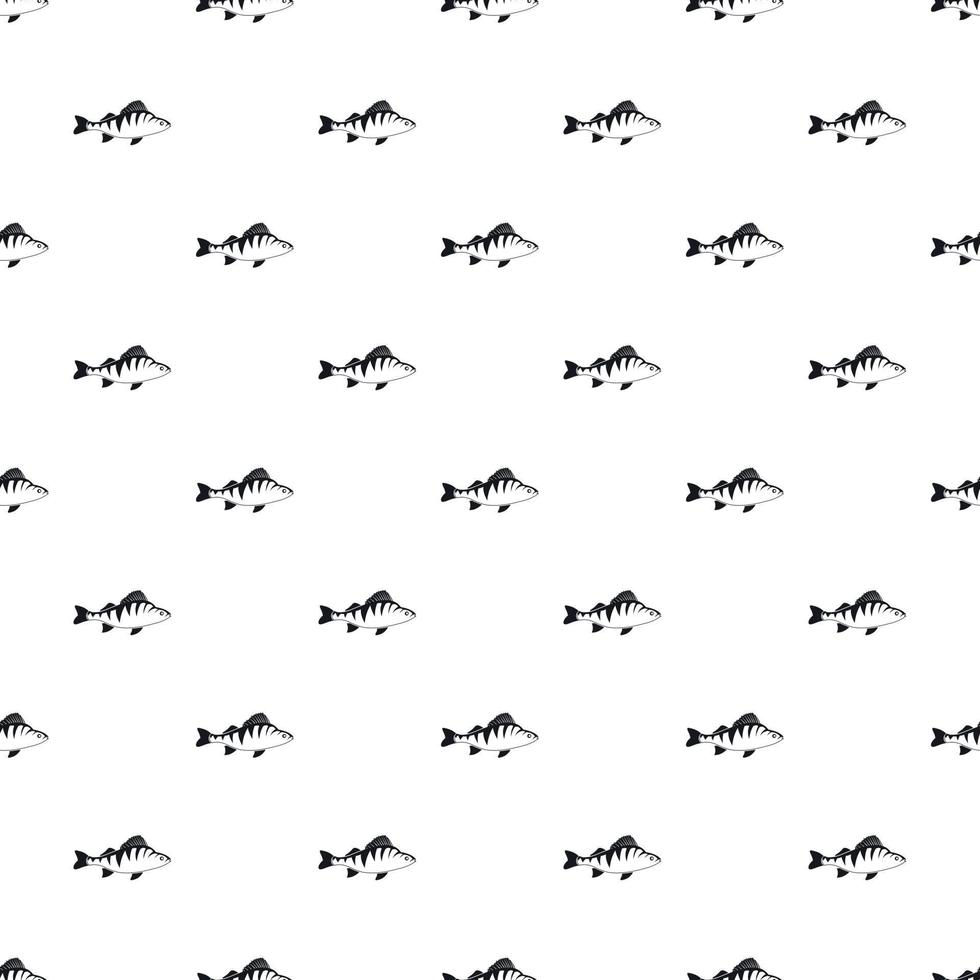 motif de poisson perche, style simple vecteur