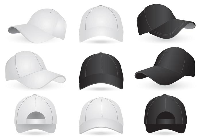 Modèles de Mockup Vector de Cap et Hat