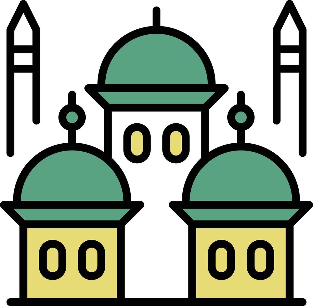 icônes de ramadan prière de l'islam musulman et icônes de fine ligne de ramadan kareem définir des symboles de style plat moderne isolés sur blanc pour l'infographie ou l'utilisation du web vecteur