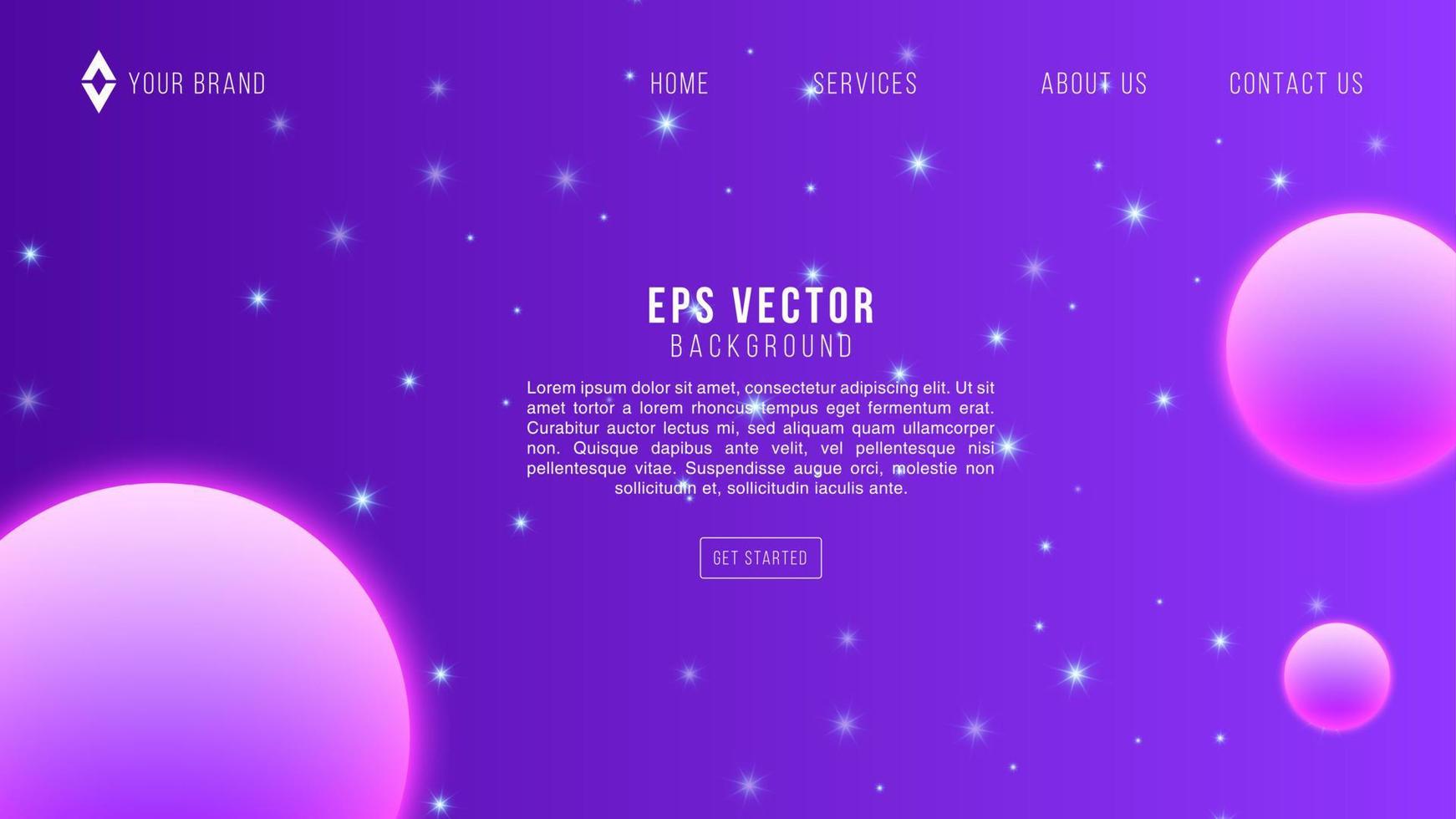 violet espace web conception astronomie galaxie abstrait arrière-plan eps 10 vecteur pour site web, page de destination, page d'accueil, page web