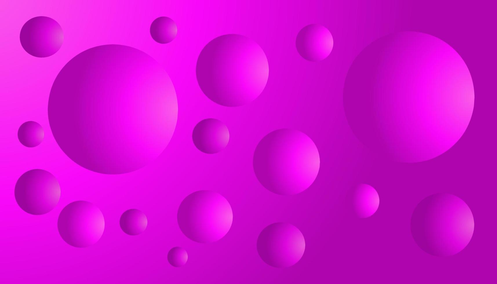 conception de fond violet dégradé avec des boules dégradées adaptées à la conception d'affiches, invitations, cartes de voeux et autres vecteur