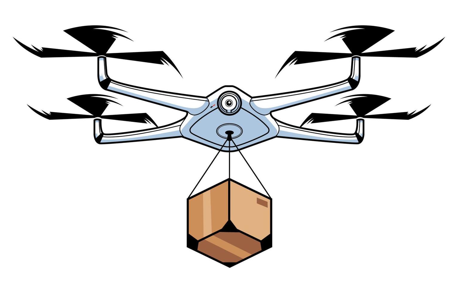 symbole de livraison de drone vecteur