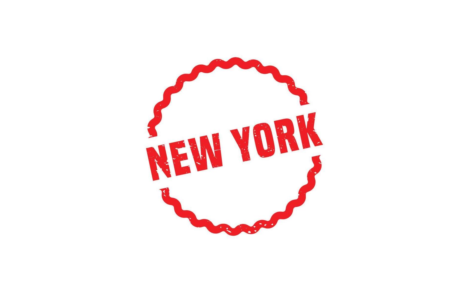 texture de timbre en caoutchouc new york avec style grunge sur fond blanc vecteur