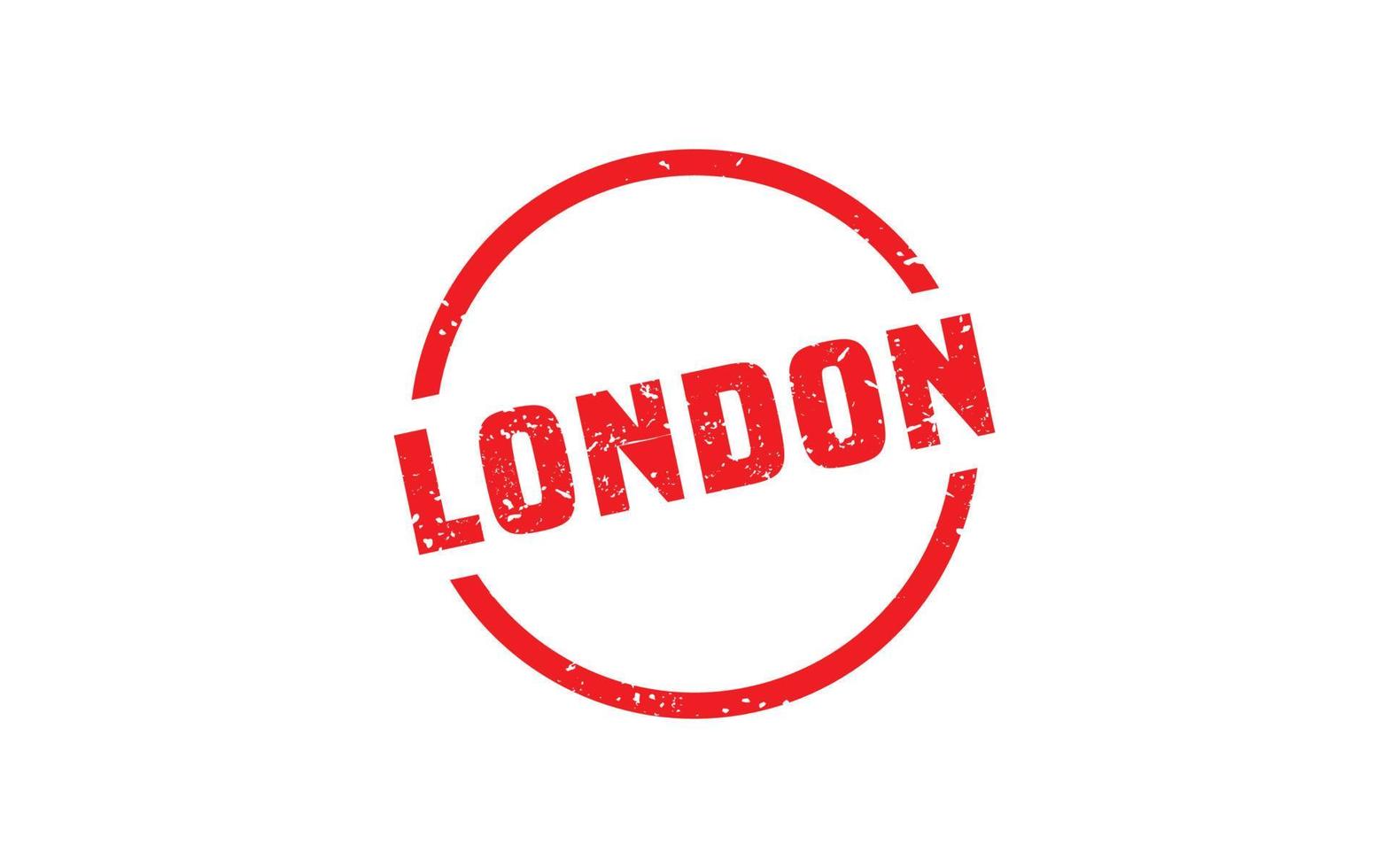 texture de timbre en caoutchouc de Londres avec style grunge sur fond blanc vecteur