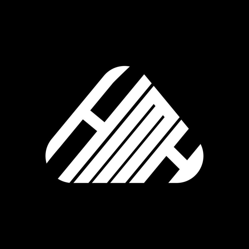 conception créative du logo de lettre hmh avec graphique vectoriel, logo hmh simple et moderne. vecteur