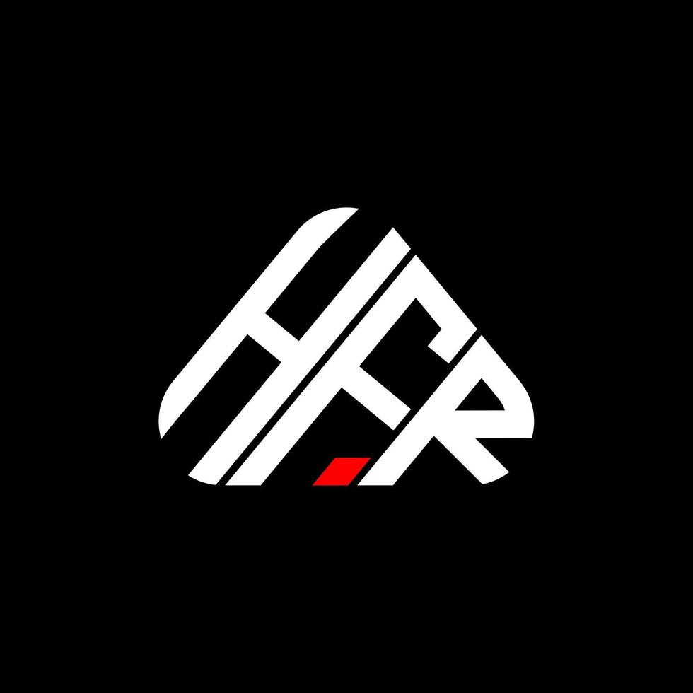 conception créative du logo hfr letter avec graphique vectoriel, logo hfr simple et moderne. vecteur