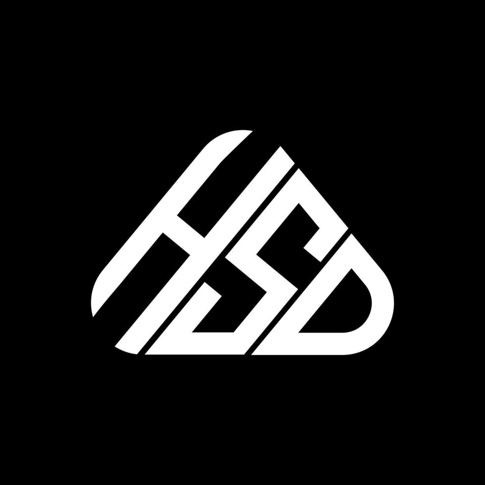 conception créative du logo hsd letter avec graphique vectoriel, logo hsd simple et moderne. vecteur