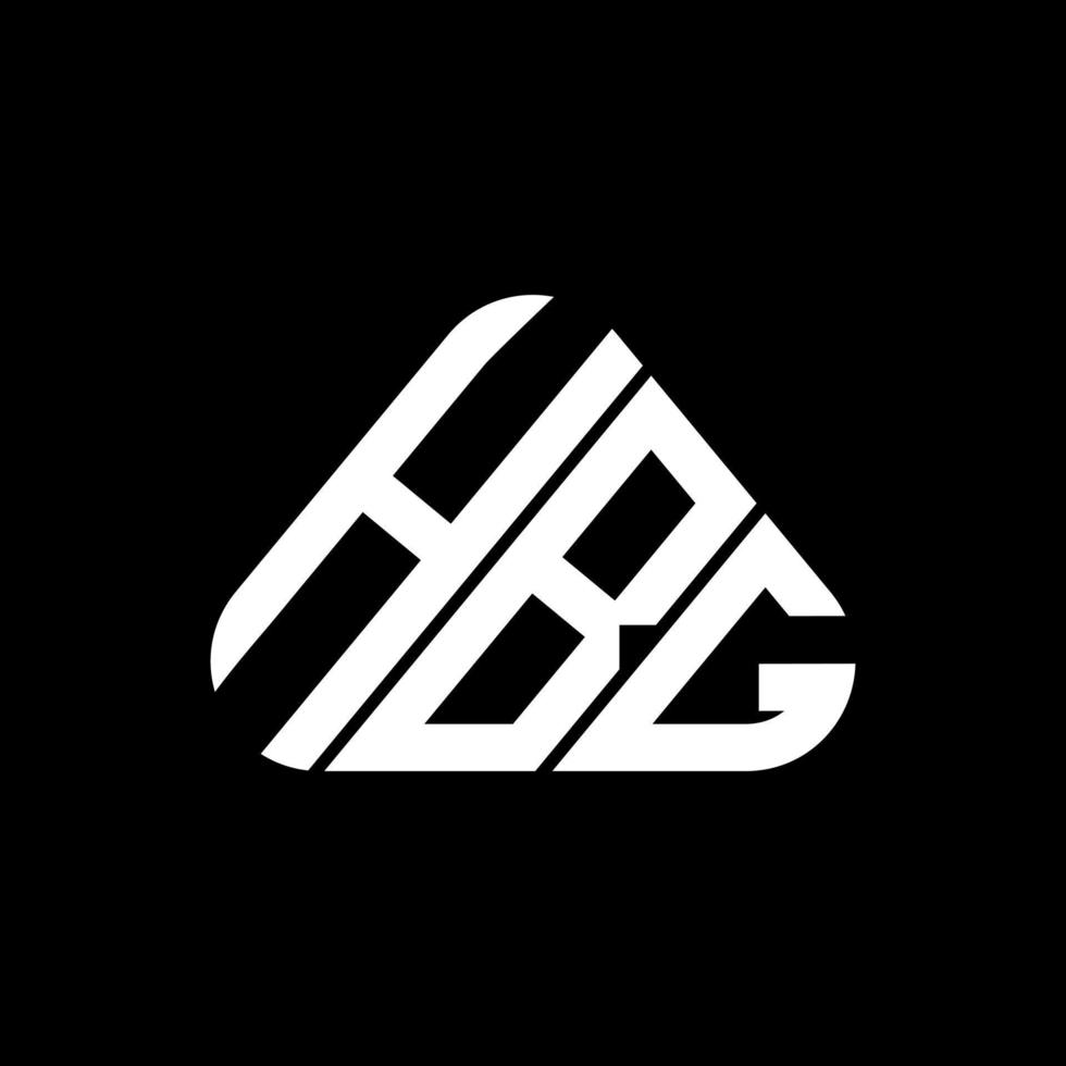 conception créative du logo hbg letter avec graphique vectoriel, logo hbg simple et moderne. vecteur