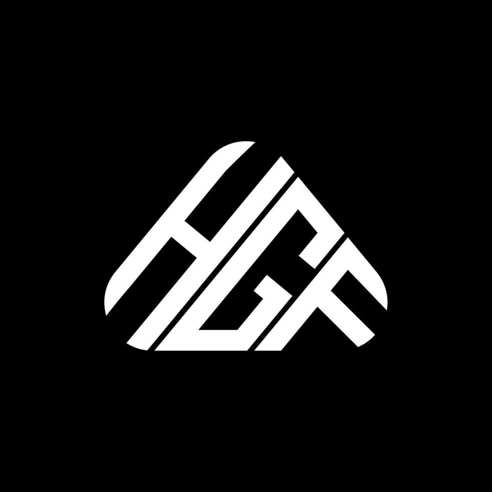 conception créative du logo hgf letter avec graphique vectoriel, logo hgf simple et moderne. vecteur