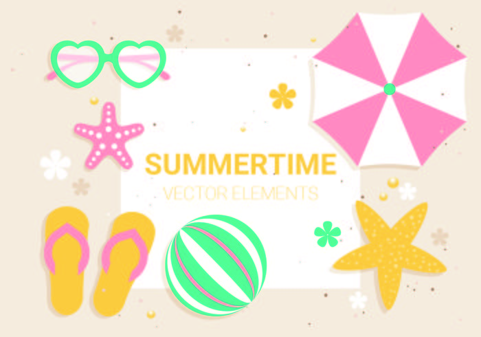 Free Vector Summer Time Illustration