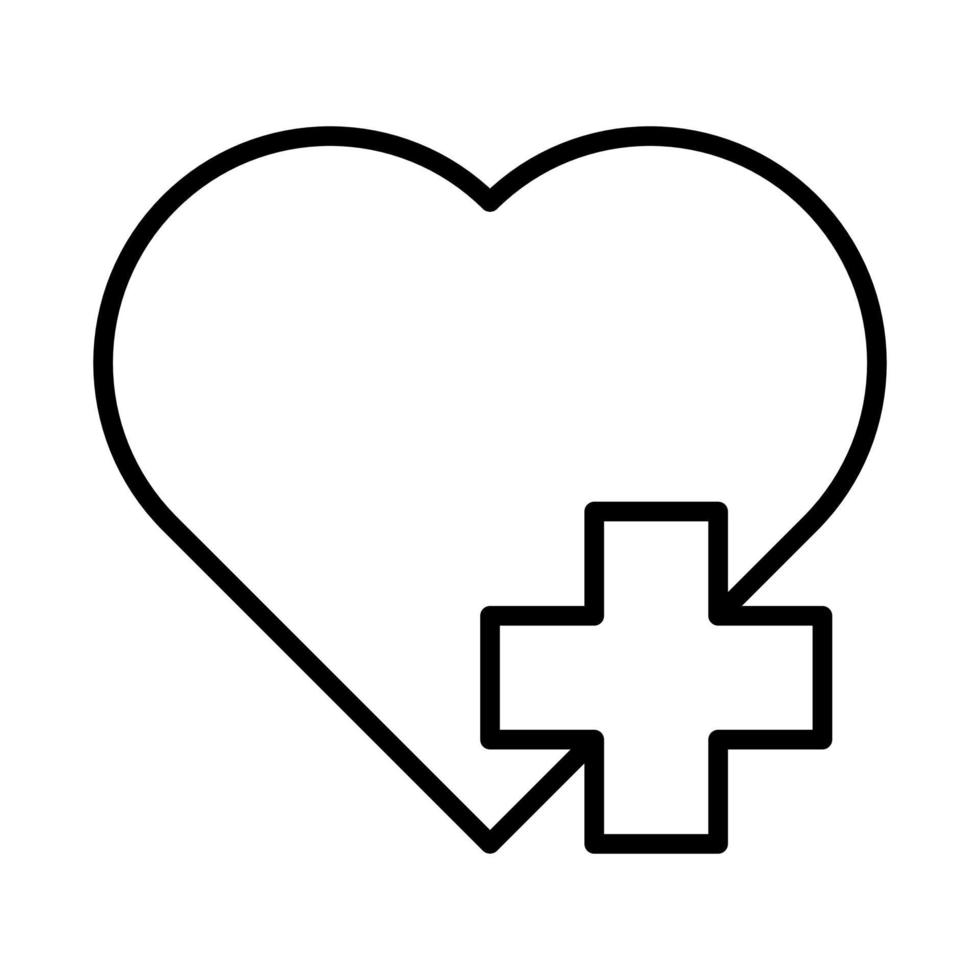 coeur ajouter plus icône vecteur symbole favori signet pour la conception graphique, le logo, le site Web, les médias sociaux, l'application mobile, l'illustration de l'interface utilisateur