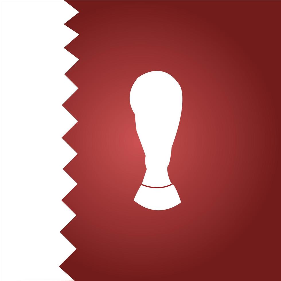 coupe du monde de football 2022 qatar vecteur, fond rouge vecteur