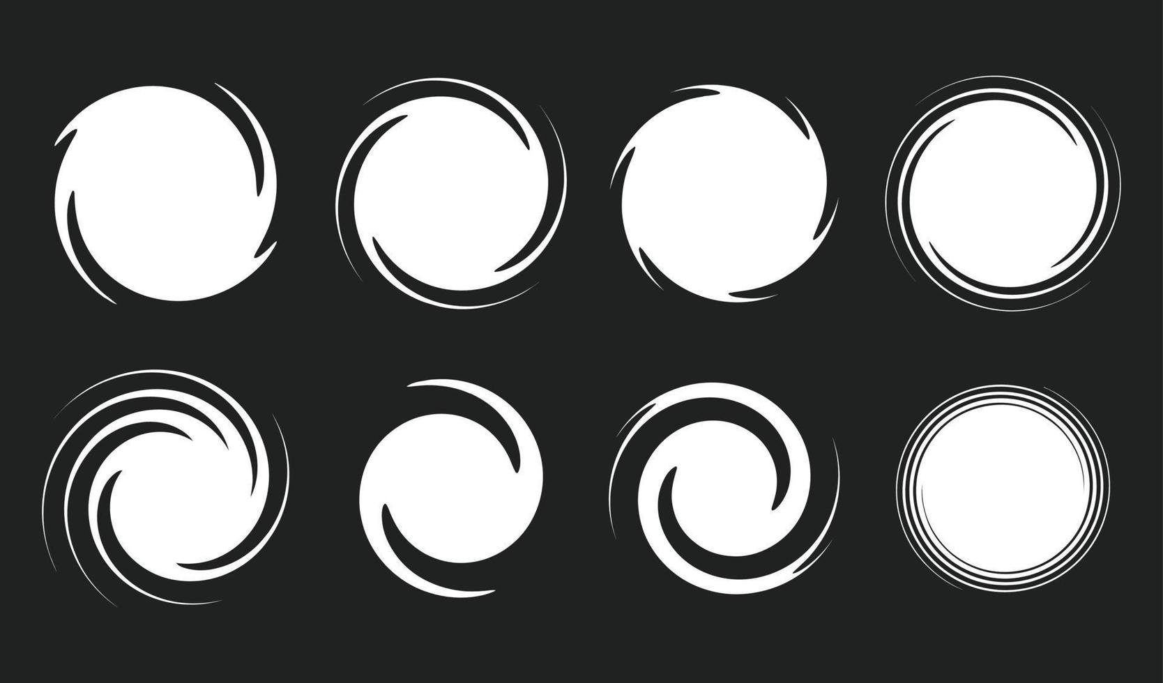 ornement de bordure de cadre torsadé rond vecteur