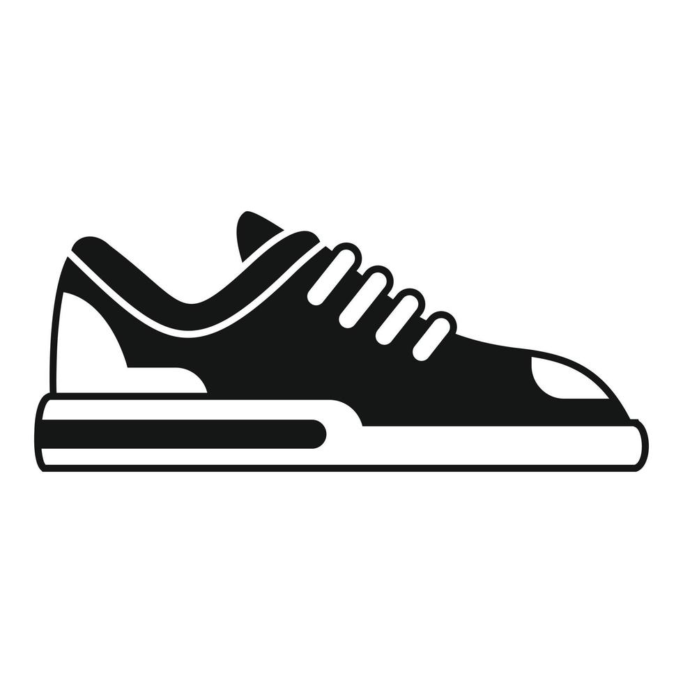 vecteur simple d'icône de baskets de remise en forme. chaussure de sport