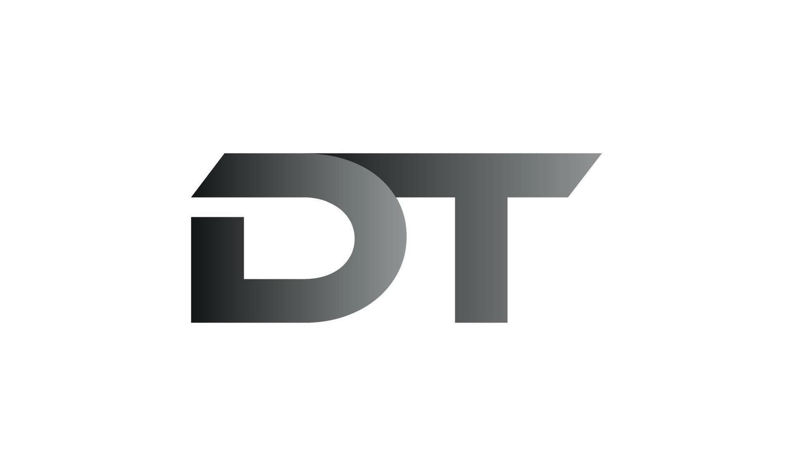 création de logo dt. initiale dt lettre logo design monogramme vector design pro vecteur.