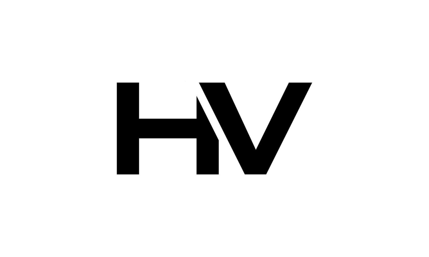 création de logo hv. conception initiale du logo de la lettre hv monogramme vecteur conception vecteur pro.