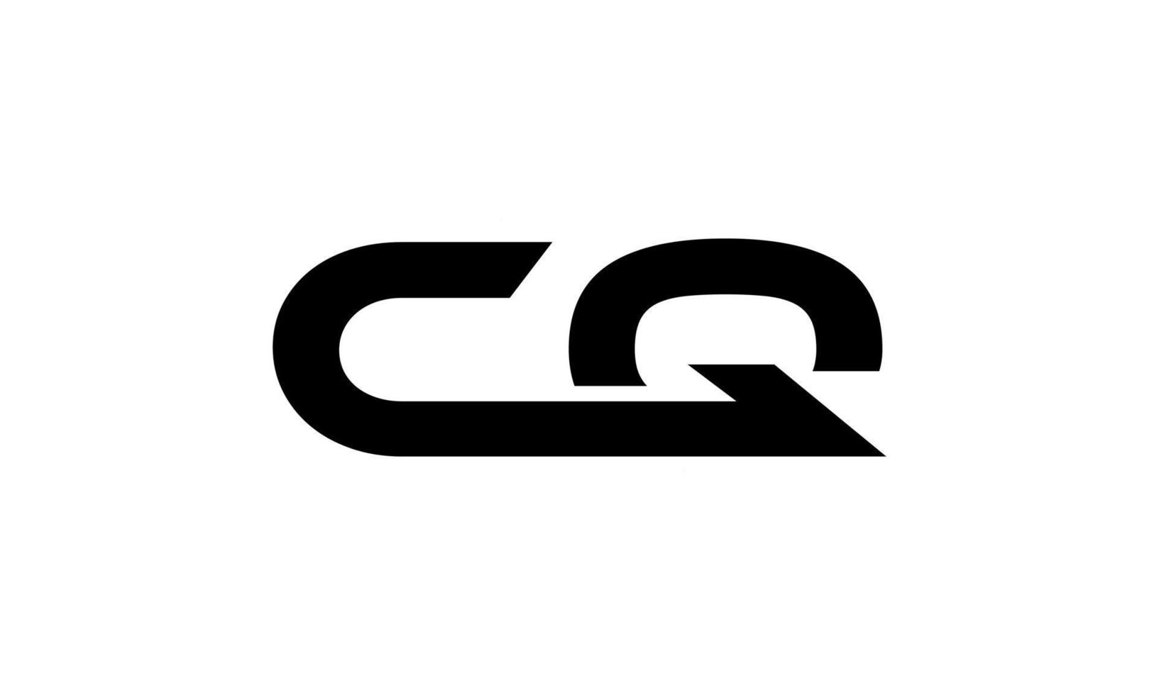 création de logo cq. initiale cq lettre logo design monogramme vector design pro vecteur.
