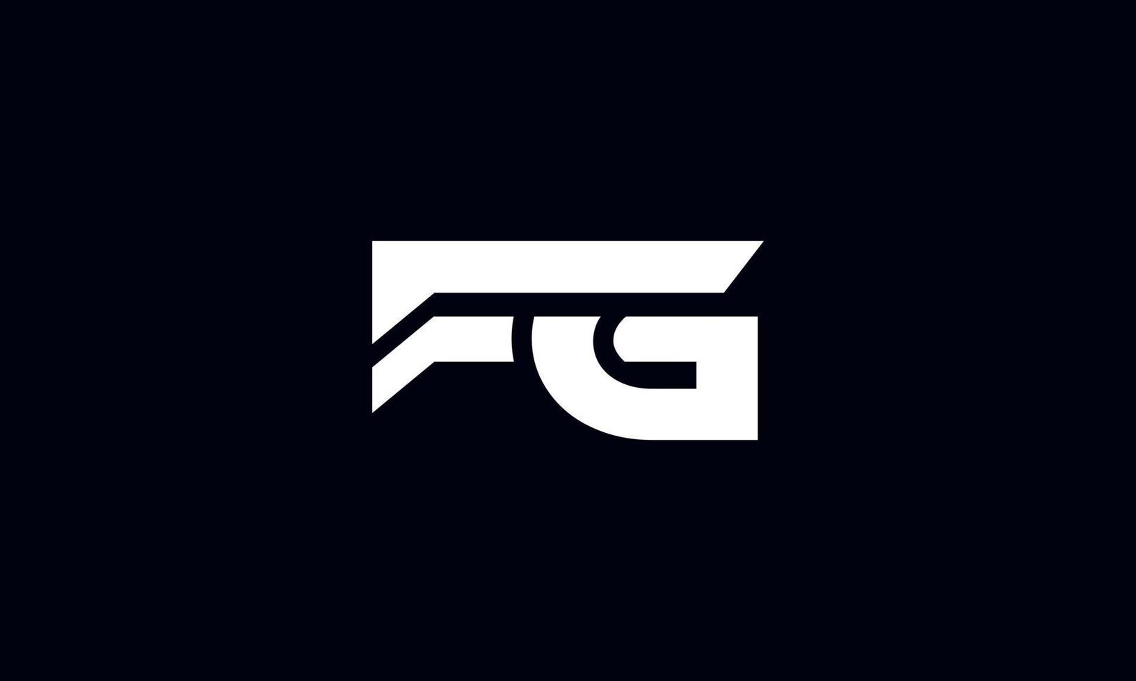 création de logo fg. initiale fg lettre logo design monogramme vector design pro vecteur.