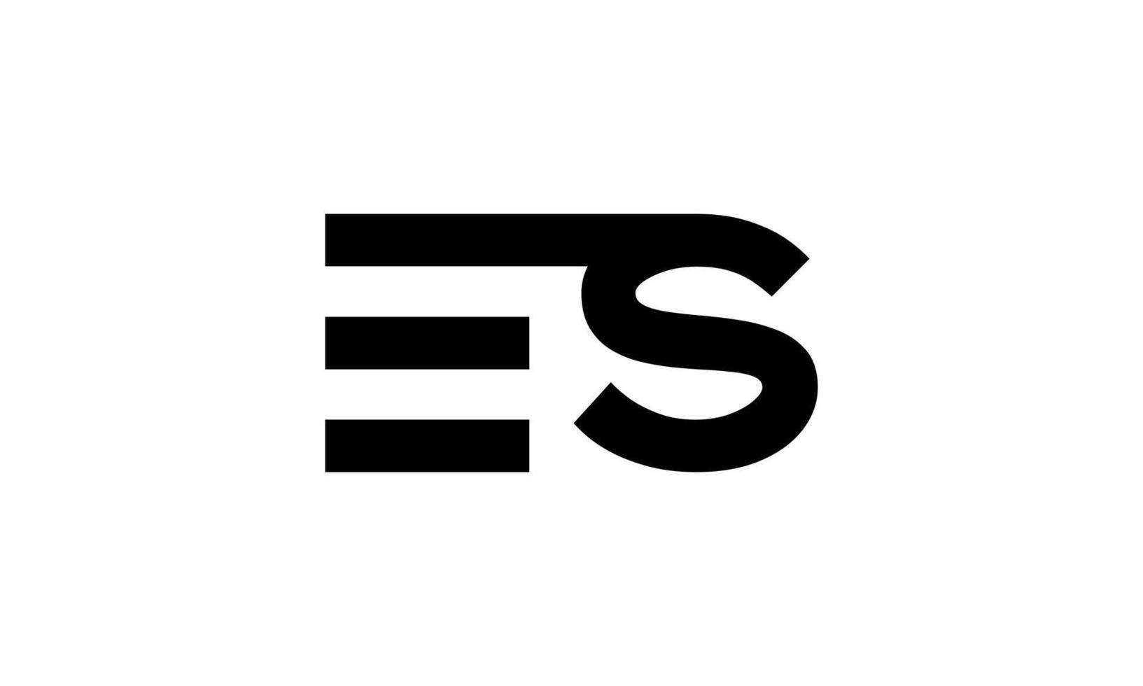 création de logo es. initiale es lettre logo design monogramme vector design pro vecteur.