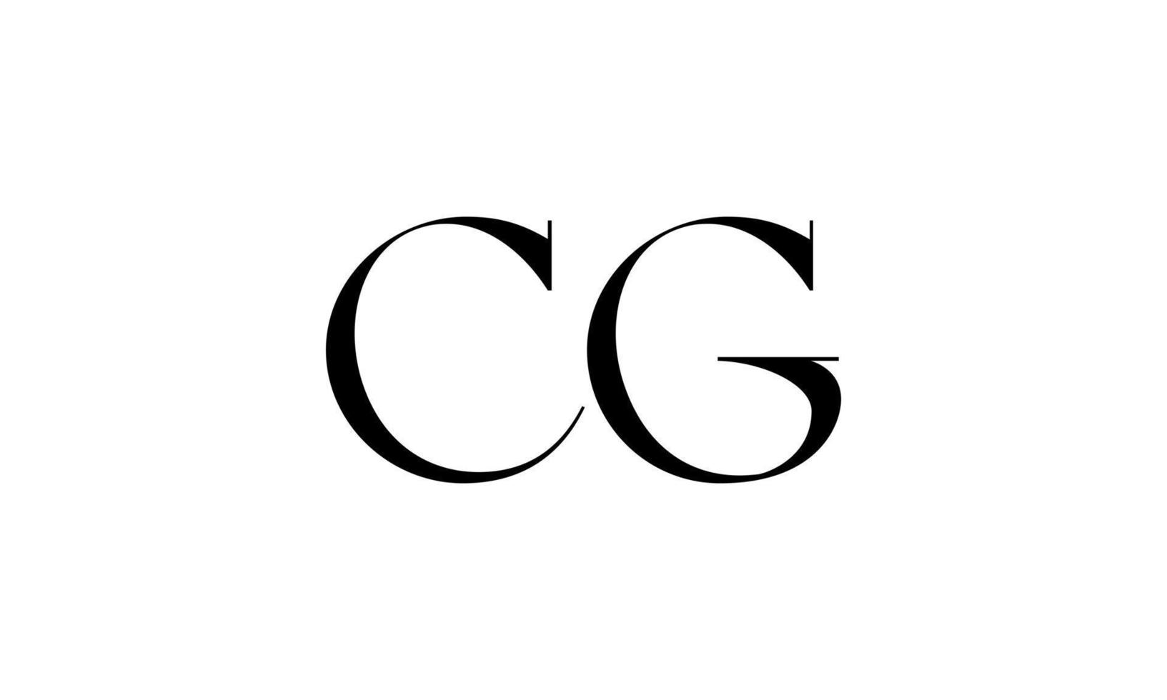lettre cg logo pro fichier vectoriel vecteur pro