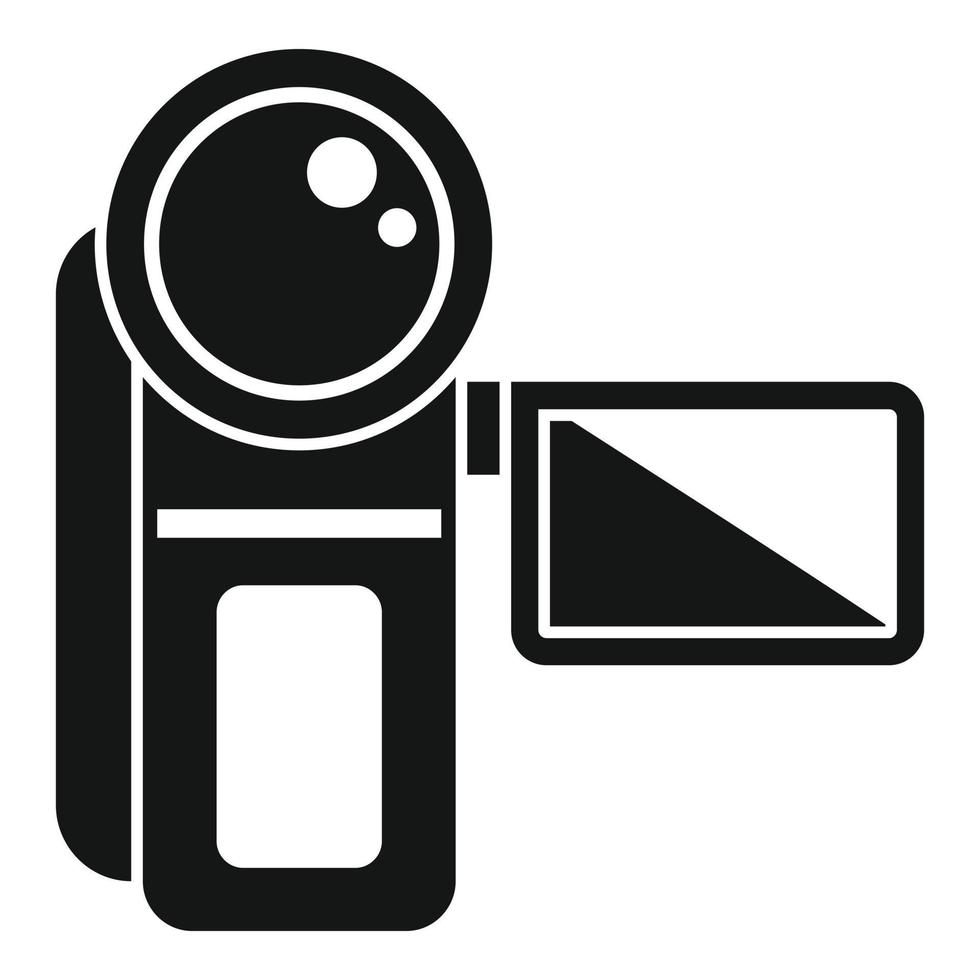 vecteur simple d'icône de caméra familiale. caméscope vidéo