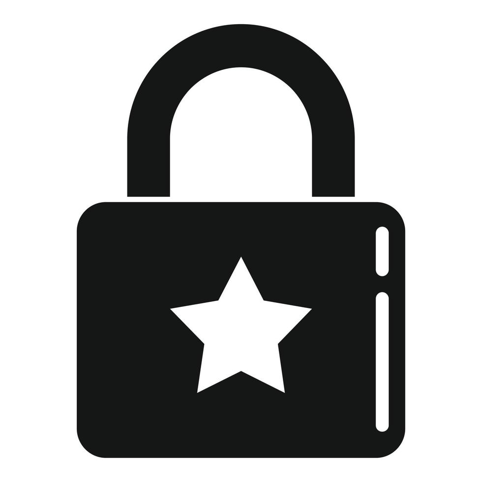 vecteur simple d'icône de cadenas de confiance. ordinateur sécurisé