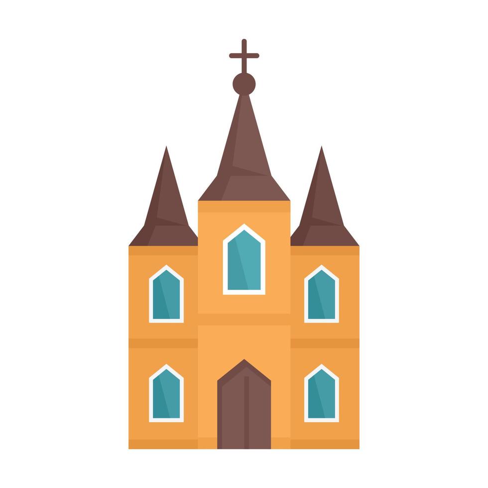 icône de l'église europe vecteur isolé plat
