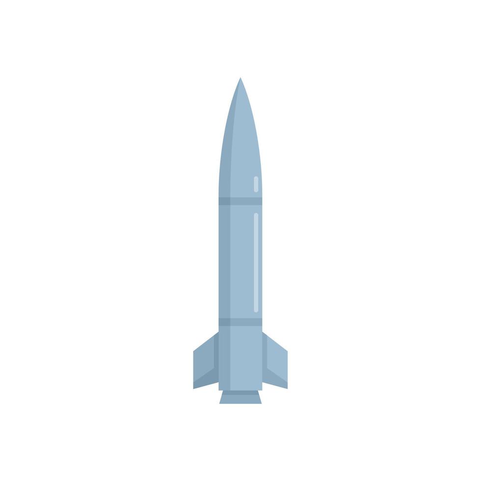 avion missile icône vecteur isolé plat