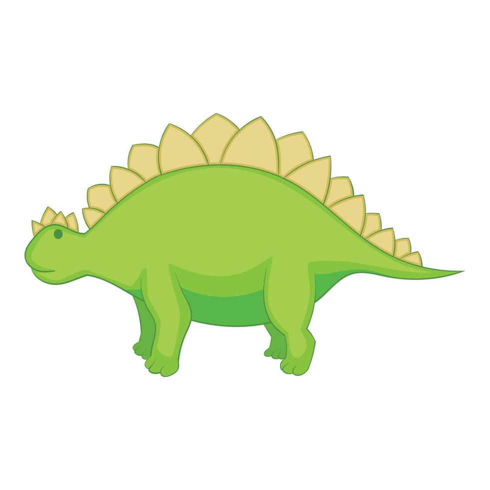icône de stégosaure, style cartoon vecteur