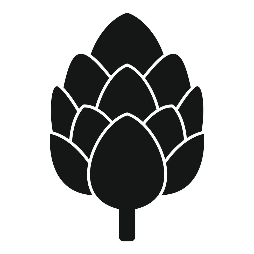 vecteur simple d'icône d'artichaut d'agriculture. plante alimentaire