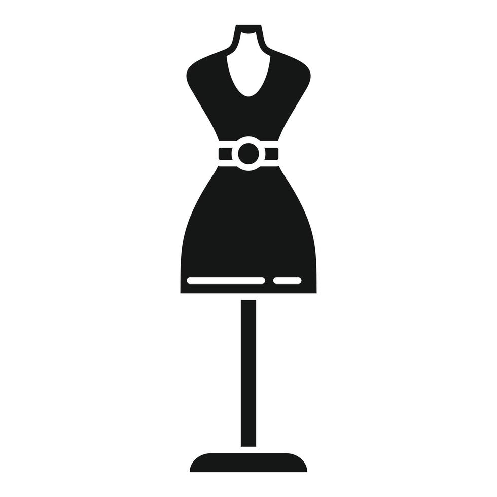 vecteur simple d'icône de mannequin de vêtements. tailleur de réparation
