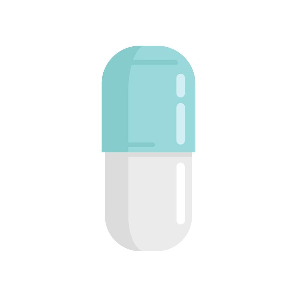 pilule de prescription icône de pilule vecteur isolé plat