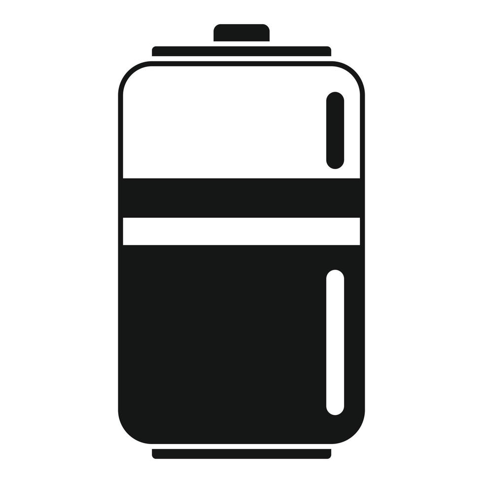 vecteur simple d'icône de batterie de cylindre. plein d'énergie