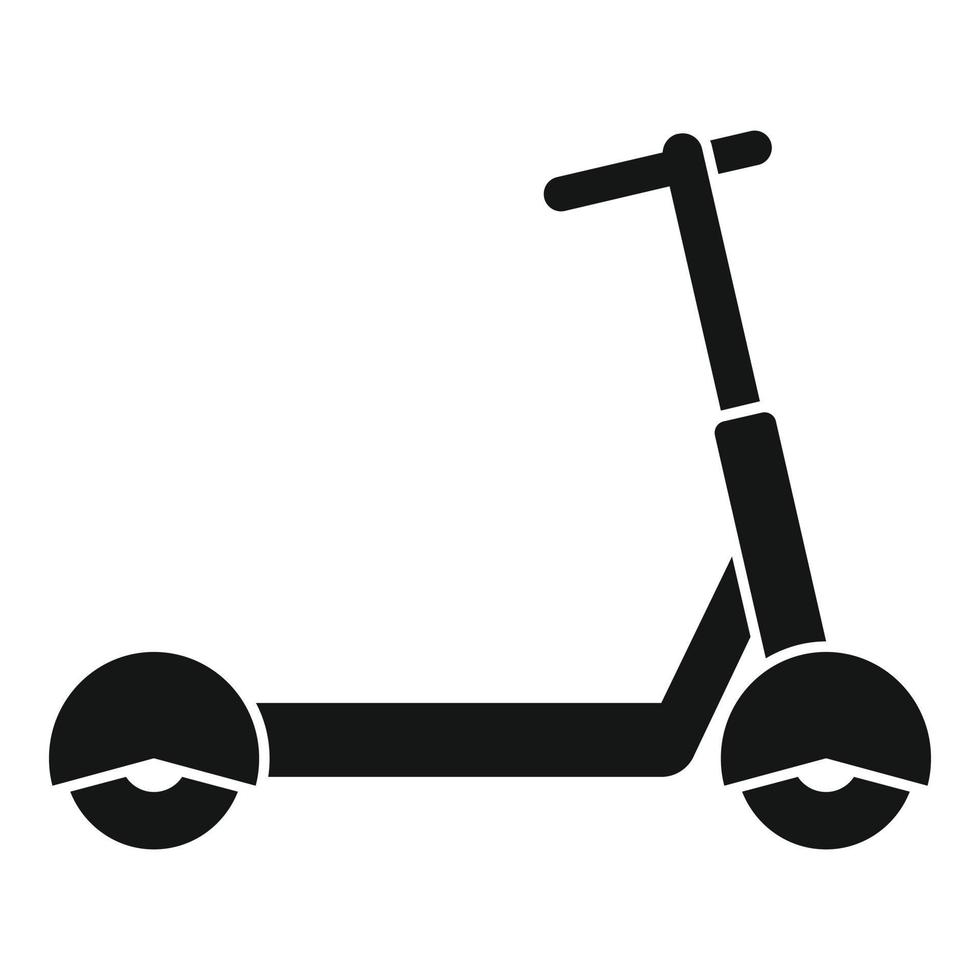 vecteur simple d'icône de roue de scooter électrique. transports de coup de pied