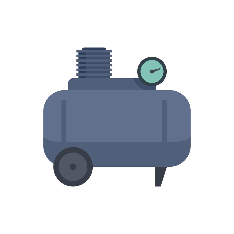 compresseur d'air pneumatique icône vecteur isolé plat