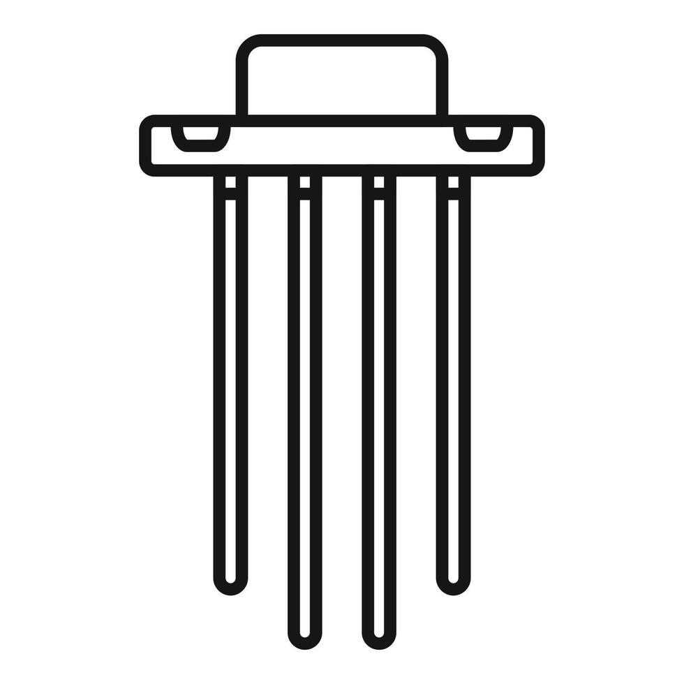 vecteur de contour d'icône de régulateur de tension. stabilisateur électrique