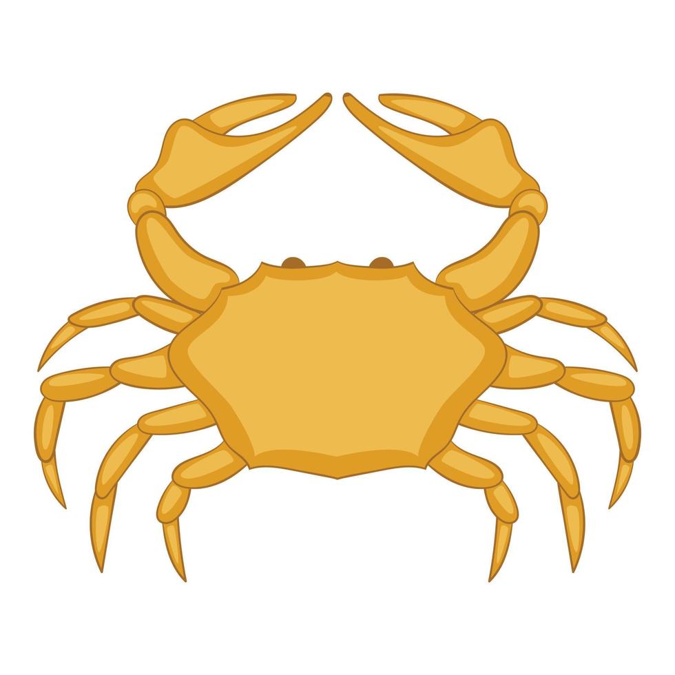 icône de crabe, style cartoon vecteur