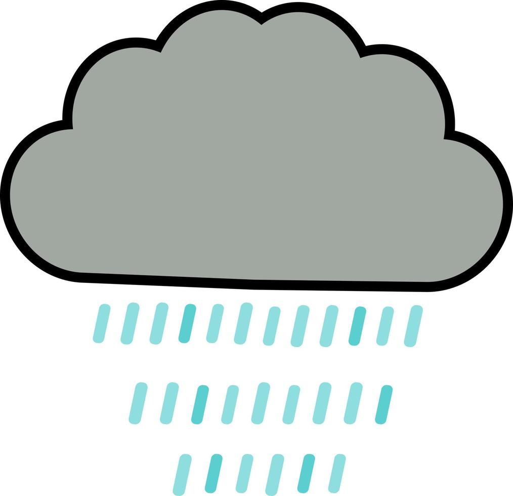 icône de temps de pluie. vecteur de nuage, vecteur de conception de modèle de logo nuage de vecteur libre. ensemble nuageux blanc abstrait isolé sur fond bleu. illustration vectorielle.