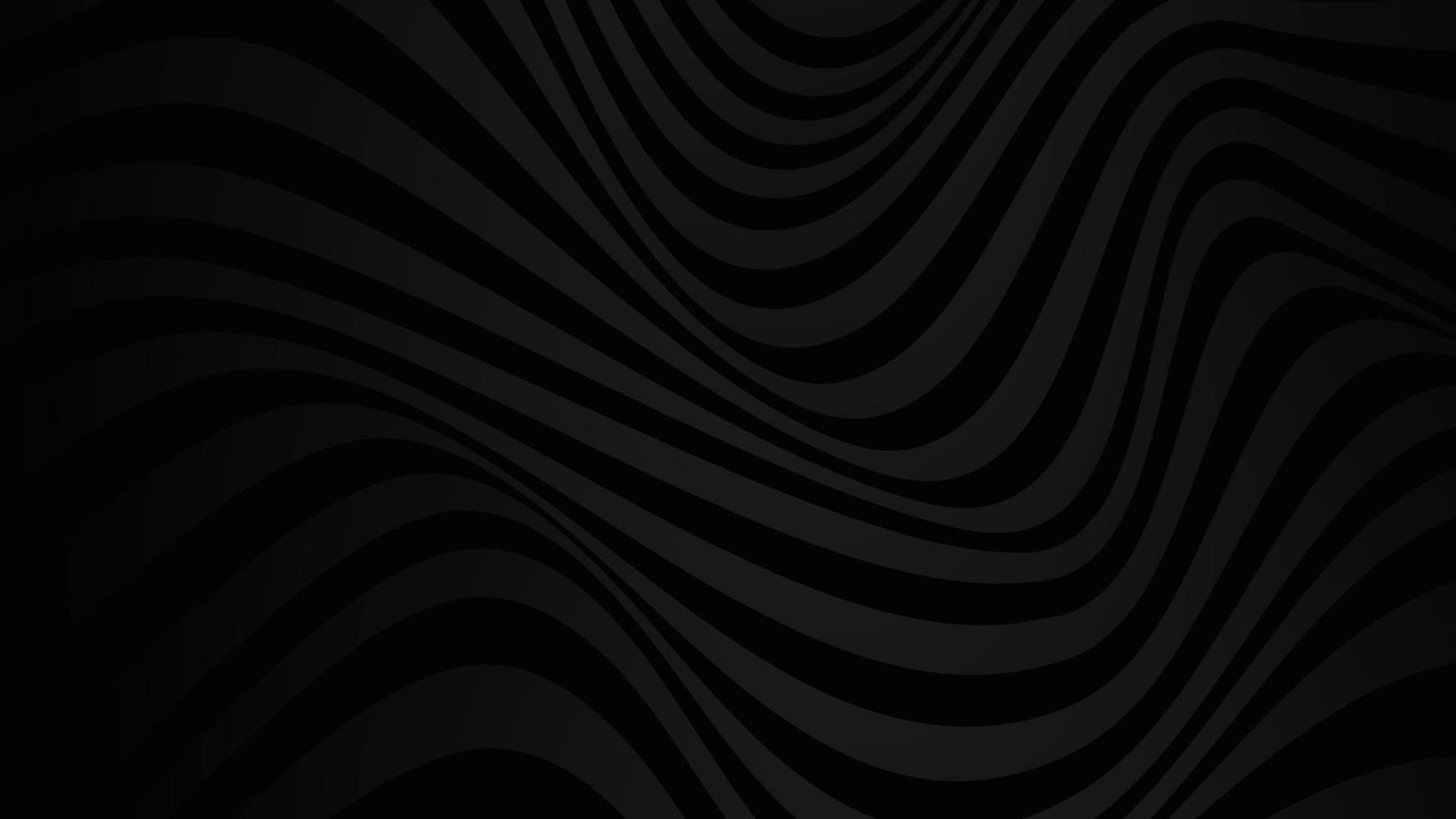 fond noir avec un design de vague de ligne. illustration vectorielle. eps10 vecteur