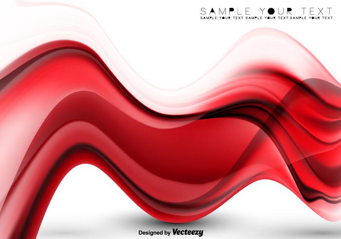Vector Abstract Background - Red Vector Abstract Wave