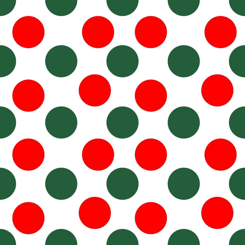 fond de polka sans couture rouge et vert vecteur