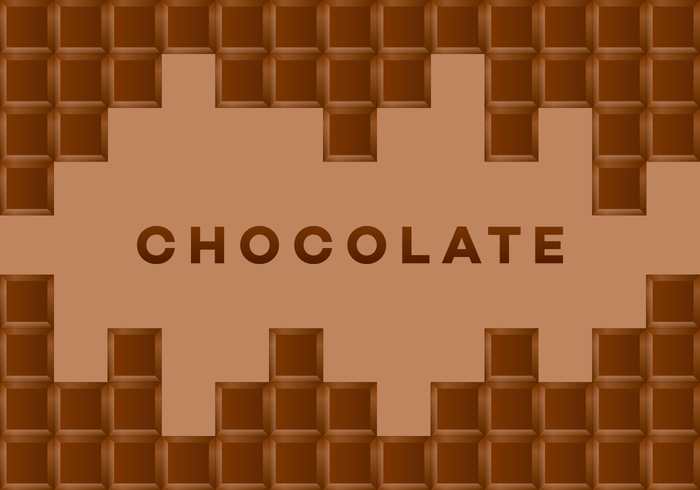 Carte de vecteur de chocolat